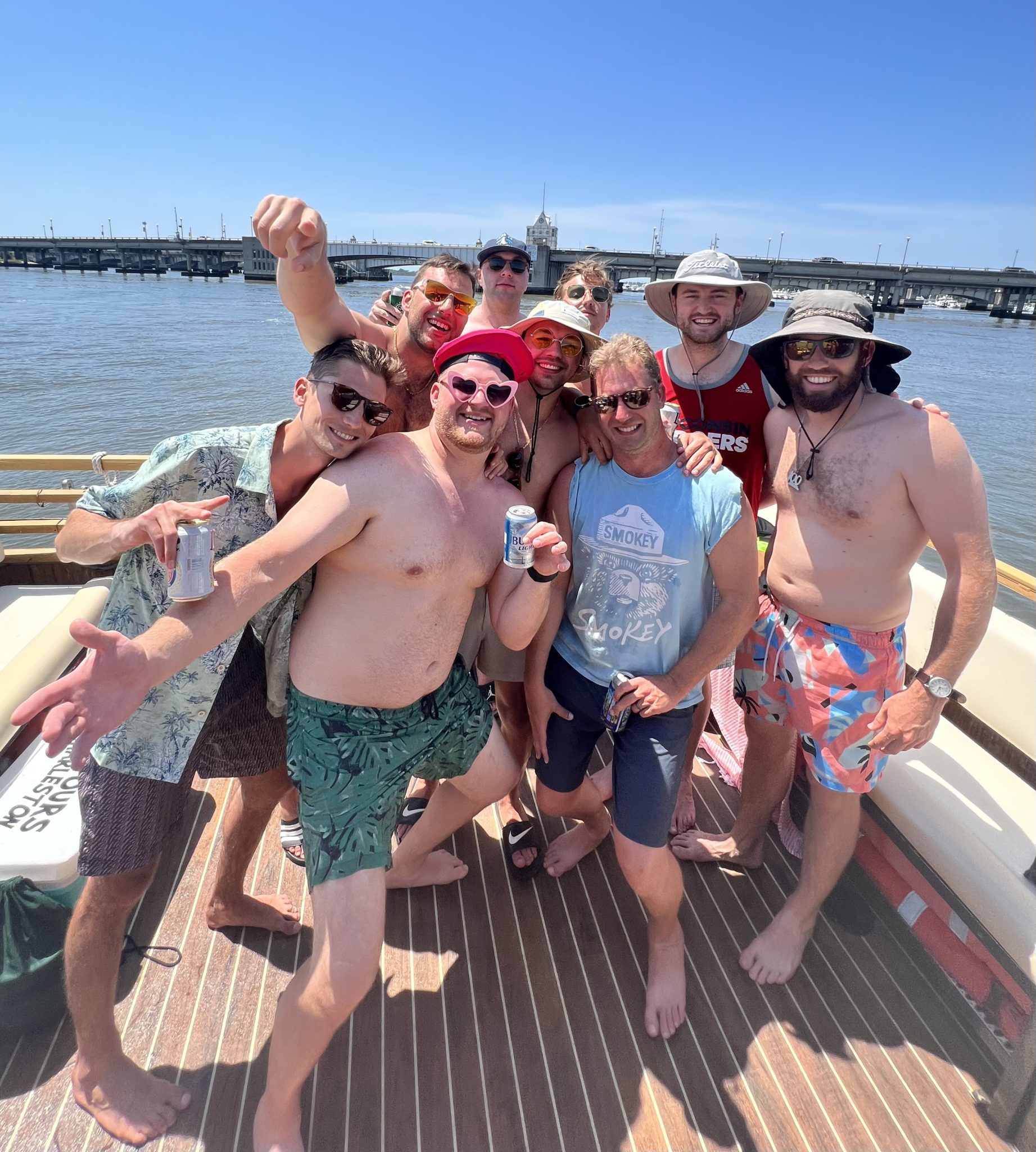 charleston bachelor boat parties